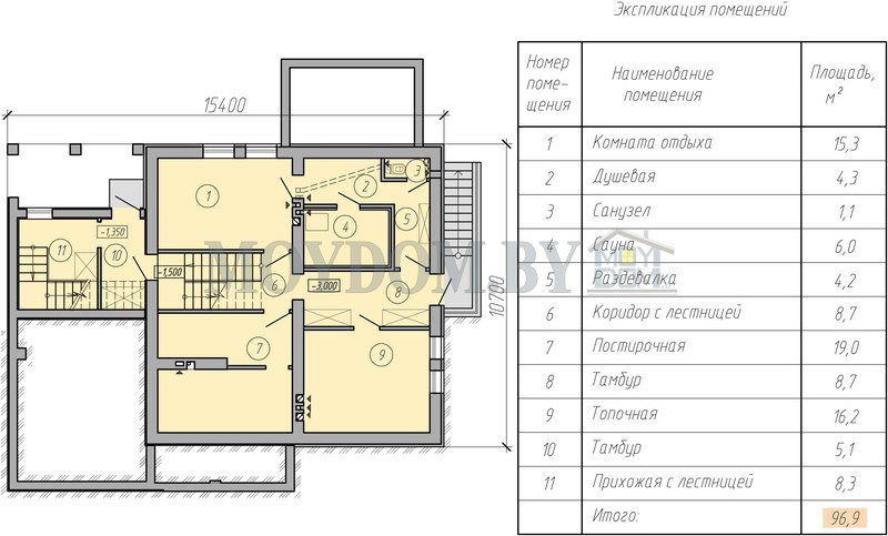 план двухэтажного дома с подвалом 10 на 10