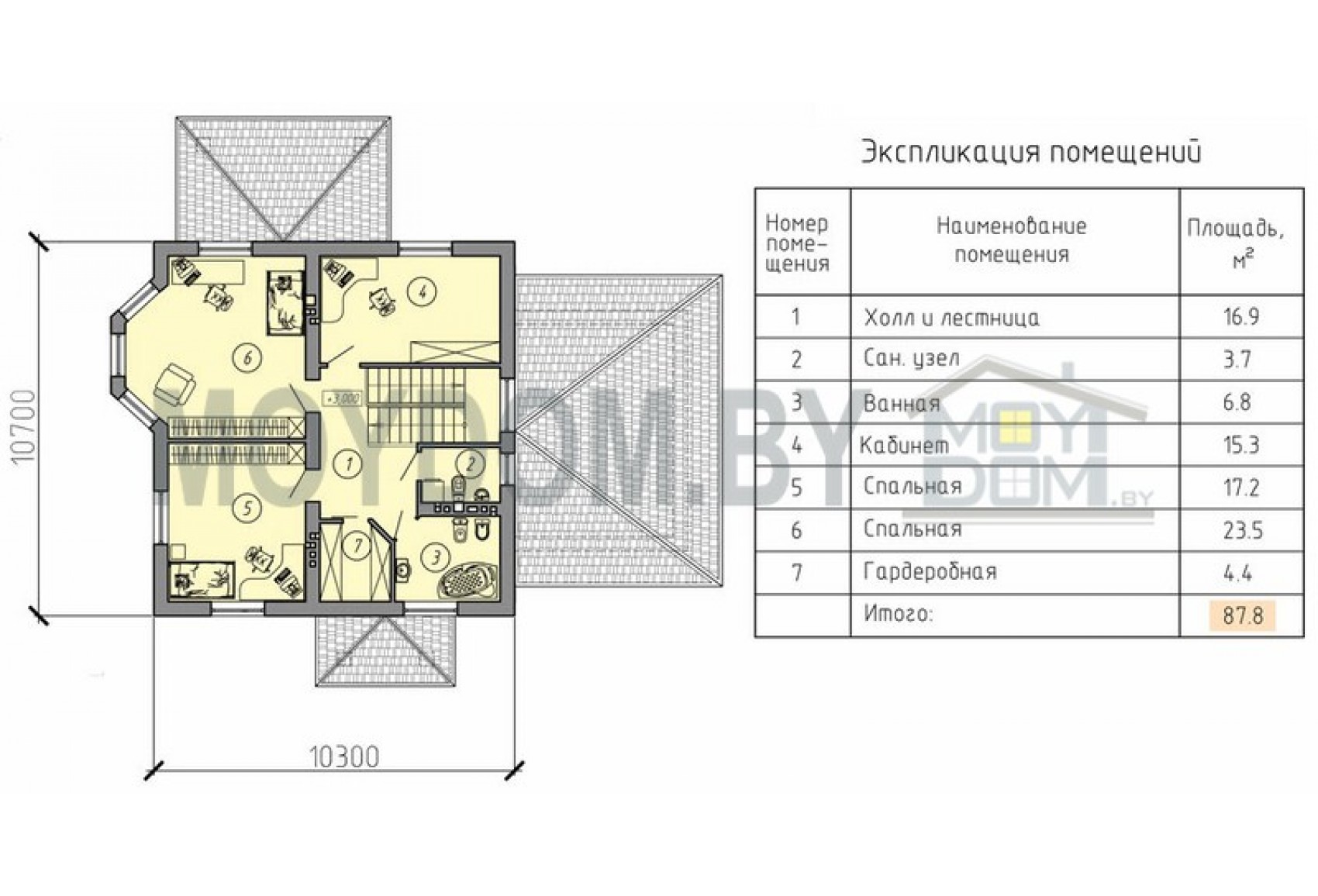 Проект двухэтажного дома в классическом стиле с эркером и гаражом Проект двухэтажного дома в классическом стиле с эркером и гаражом
