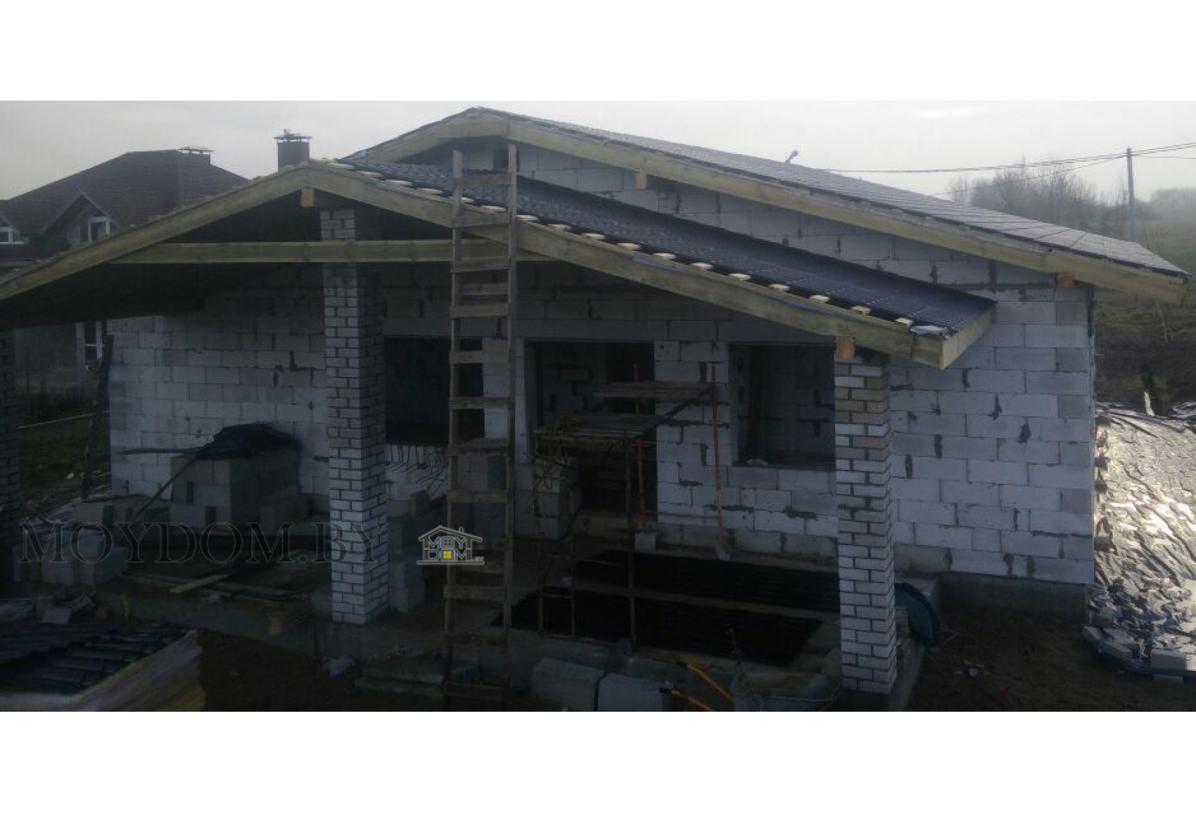 Проект одноэтажного дома с сауной и гаражом Проект одноэтажного дома с сауной и гаражом