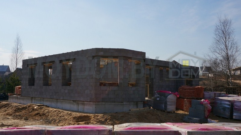 строительство первого этажа в Новашино