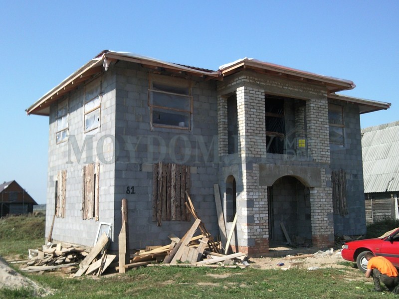 фото строительства дома по проекту 19