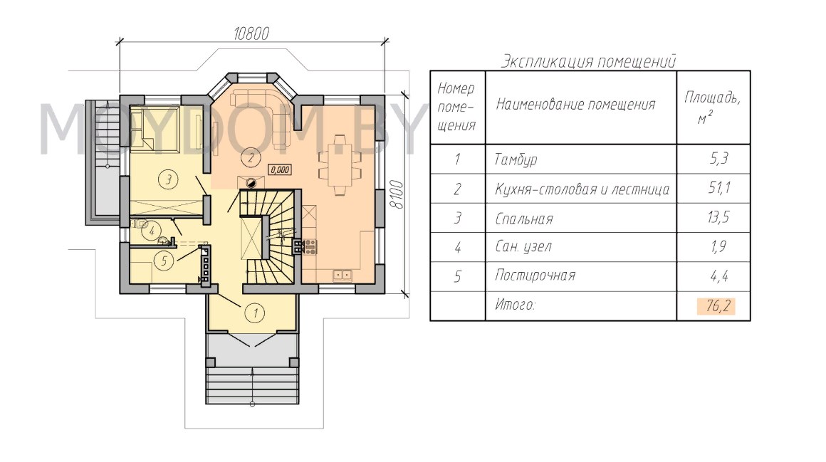 план одноэтажного дома второй этаж
