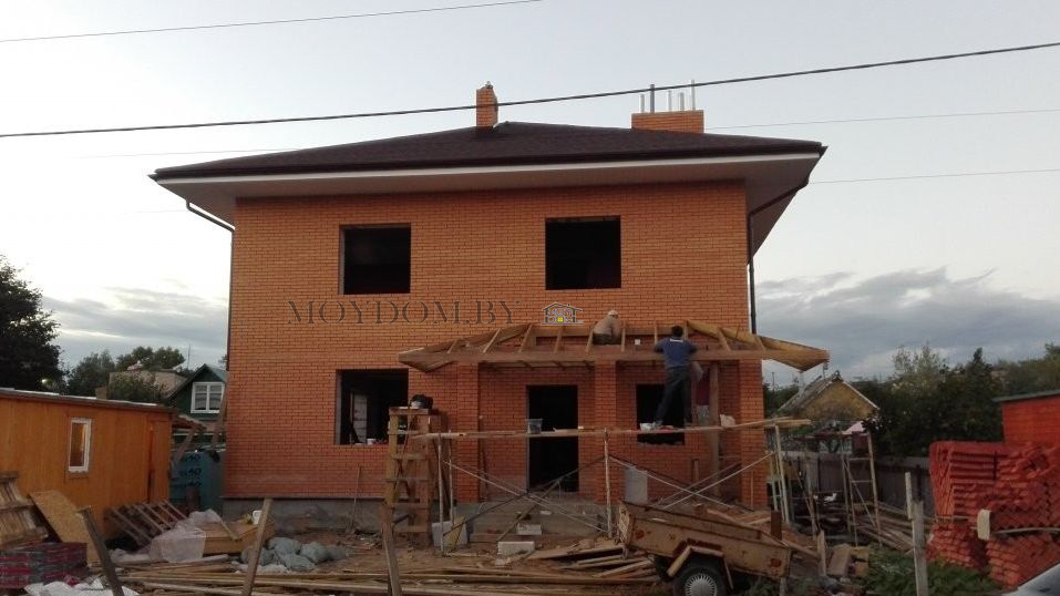 фото строительства двухэтажного дома в России